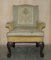 Antique George III Hand Carved Lions Paw Armchairs, 1780s, Set of 2, Image 4