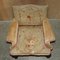 Antique George III Hand Carved Lions Paw Armchairs, 1780s, Set of 2 17