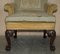 Antique George III Hand Carved Lions Paw Armchairs, 1780s, Set of 2 6