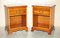 Vintage Burr Yew Wood Side Tables, Set of 2, Image 2