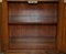 Vintage Hardwood Marble Topped Chrome Drop Front Secretaire with Drawers, Image 16