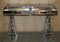 Chrome & Glass Topped Trestle Desk from Eichholtz, Image 18