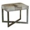 Oak, Pony Hide and Chrome Stool 1