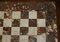 Vintage Schachbrett Couchtisch mit Marmorplatte & ebonisiertem Schachspiel, 33 15