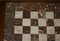 Vintage Schachbrett Couchtisch mit Marmorplatte & ebonisiertem Schachspiel, 33 14