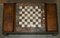 Vintage Schachbrett Couchtisch mit Marmorplatte & ebonisiertem Schachspiel, 33 12