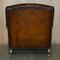 Braune Bridgewater Chesterfield Ledersessel von Howard & Sons, 1880, 2er Set 18