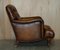 Bridgewater Brown Leather Chesterfield Armchairs from Howard & Sons, 1880, Set of 2, Image 17