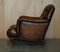 Braune Bridgewater Chesterfield Ledersessel von Howard & Sons, 1880, 2er Set 20