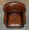 Heritage Hand Dyed Cigar Brown Leather Armchair, Image 16