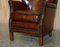 Heritage Hand Dyed Cigar Brown Leather Armchair 6