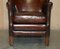 Heritage Hand Dyed Cigar Brown Leather Armchair, Image 5