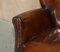 Heritage Hand Dyed Cigar Brown Leather Armchair, Image 14