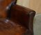 Heritage Hand Dyed Cigar Brown Leather Armchair, Image 15