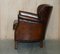 Heritage Hand Dyed Cigar Brown Leather Armchair 20