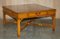 Burr Yew Wood Two Drawer Coffee Table in the style of Thomas Chippendale 2