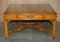 Burr Yew Wood Two Drawer Coffee Table in the style of Thomas Chippendale 3