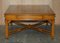 Burr Yew Wood Two Drawer Coffee Table in the style of Thomas Chippendale 16