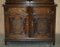 Vintage Jacobean Revival English Carved Oak Bookcase, 1900s 7