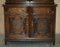 Vintage Jacobean Revival English Carved Oak Bookcase, 1900s, Image 7