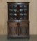 Vintage Jacobean Revival English Carved Oak Bookcase, 1900s 2