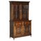 Vintage Jacobean Revival English Carved Oak Bookcase, 1900s 1