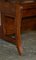 Escalones de butaca Bergere vintage de madera maciza de cuero metamórfico, Imagen 10