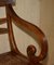 Escalones de butaca Bergere vintage de madera maciza de cuero metamórfico, Imagen 8