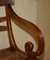 Vintage Hardwood Bergere Metamorphic Leather Library Armchair Steps 8