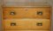 Light Oak Military Campaign Chest of Drawers with Drop Front, 1920s 3