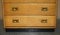 Light Oak Military Campaign Chest of Drawers with Drop Front, 1920s 4