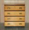 Light Oak Military Campaign Chest of Drawers with Drop Front, 1920s 17