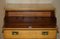 Light Oak Military Campaign Chest of Drawers with Drop Front, 1920s 20