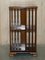 Burr Walnut & Satinwood Revolving Bookcases with Sheraton Revival Inlaid, 1920s 18