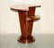 Vintage Art Deco Sample Wood Side Table in Hardwood Burr Walnut 2