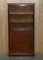 Vintage Burr & Burl Walnut Open Bookcases, Set of 2 3