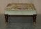 Victorian Hardwood Embroidered Footstool in the style of William & Mary 16