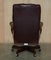 Silla giratoria Heritage vintage de cuero Chesterfield con respaldo alto, Imagen 17