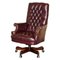 Vintage Heritage High Back Chesterfield Leather Office Captains Swivel Chair 1