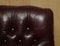 Vintage Heritage High Back Chesterfield Leather Office Captains Swivel Chair 7