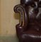 Vintage Heritage High Back Chesterfield Leather Office Captains Swivel Chair 9