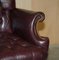 Vintage Heritage High Back Chesterfield Leather Office Captains Swivel Chair 12