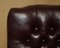 Vintage Heritage High Back Chesterfield Leather Office Captains Swivel Chair 6