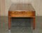 Military Campaign Burr & Burl Yew Brass 3 Drawer Coffee Table 10