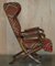 Victorian Military Campaign Kilim Upholstered Folding Armchair, 1880s, Image 18