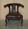 Antique William IV Brown Leather Chair, 1830s, Image 2