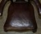 Antique William IV Brown Leather Chair, 1830s 13