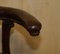 Antique William IV Brown Leather Chair, 1830s, Image 6