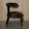 Antique William IV Brown Leather Chair, 1830s, Image 14