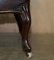 Antique William IV Brown Leather Chair, 1830s 8